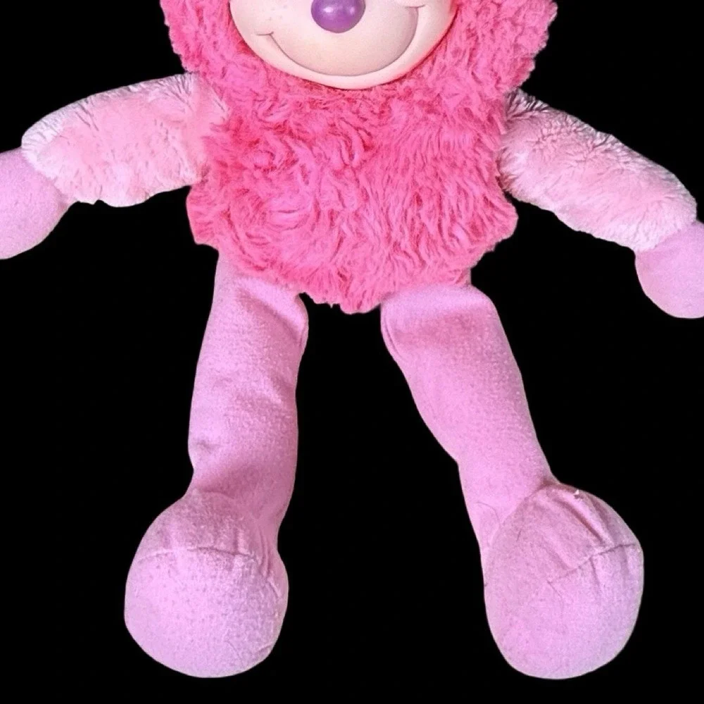 Flower Pets Pink Sprite Fairy Rubber Face Plush‎ Soft Stuffed Animal Toy 1984